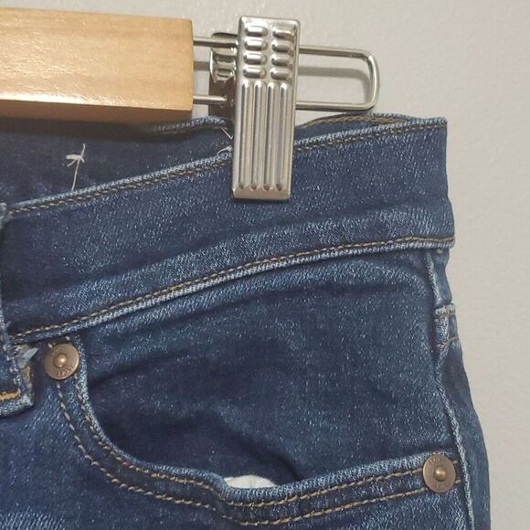 Loft Outlet jeans womens size 0 blue skinny 28" inseam - Picture 4 of 12